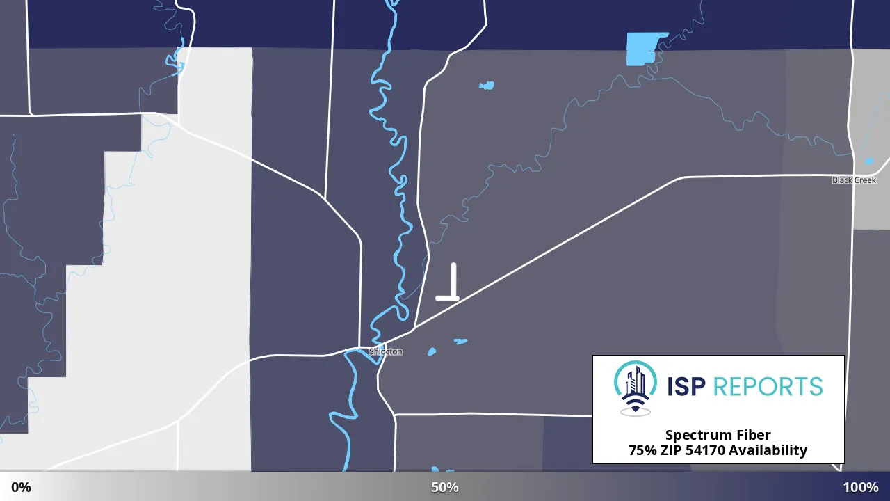 54170, WI map of internet availability