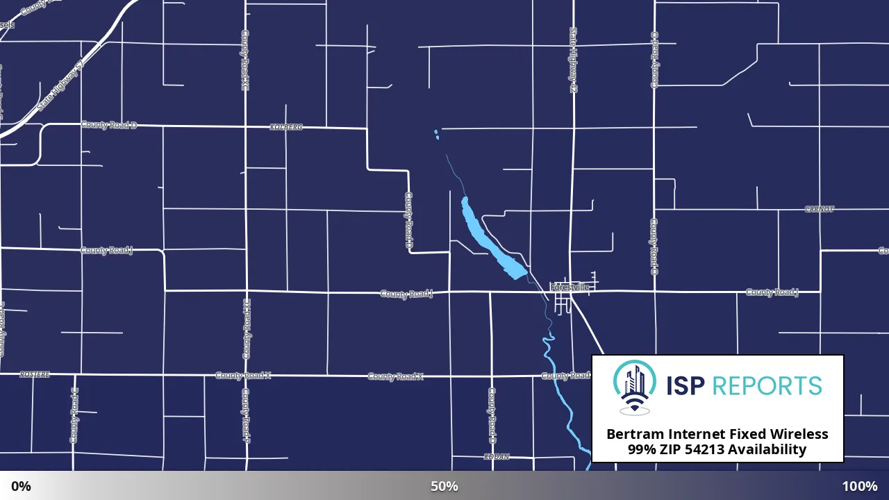 54213, WI map of internet availability