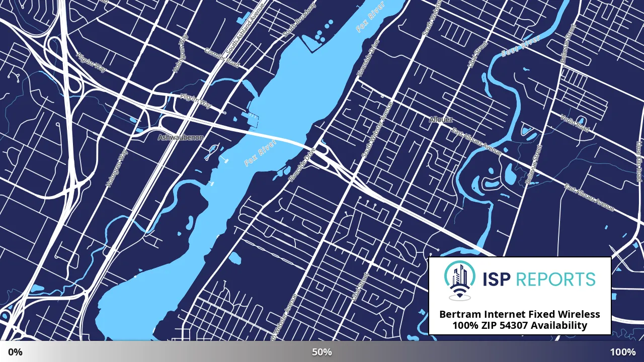 54307, WI map of internet availability