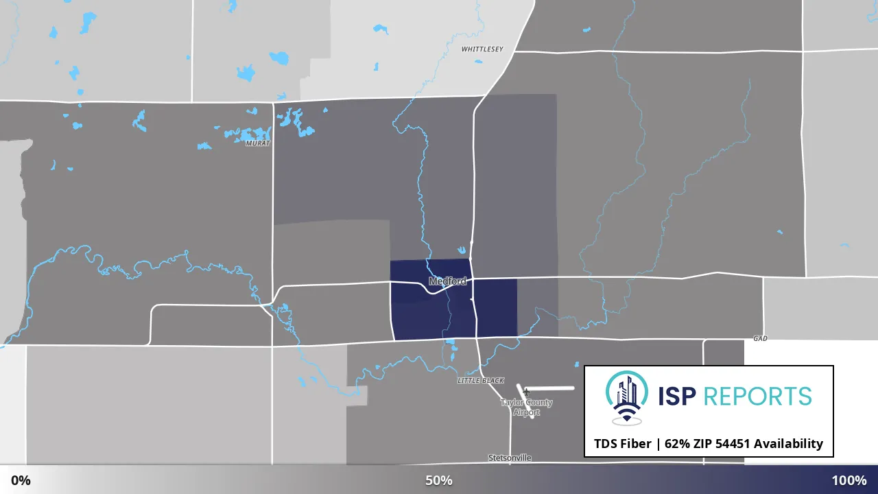 54451, WI map of internet availability