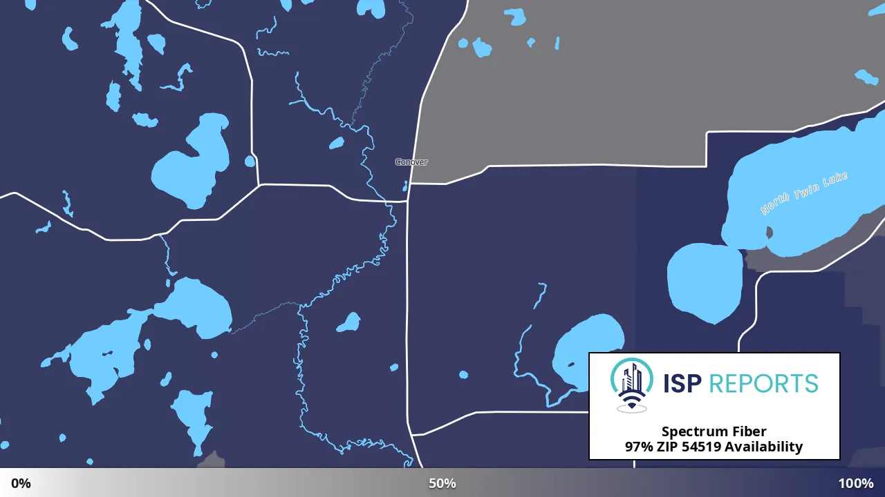 54519, WI map of internet availability