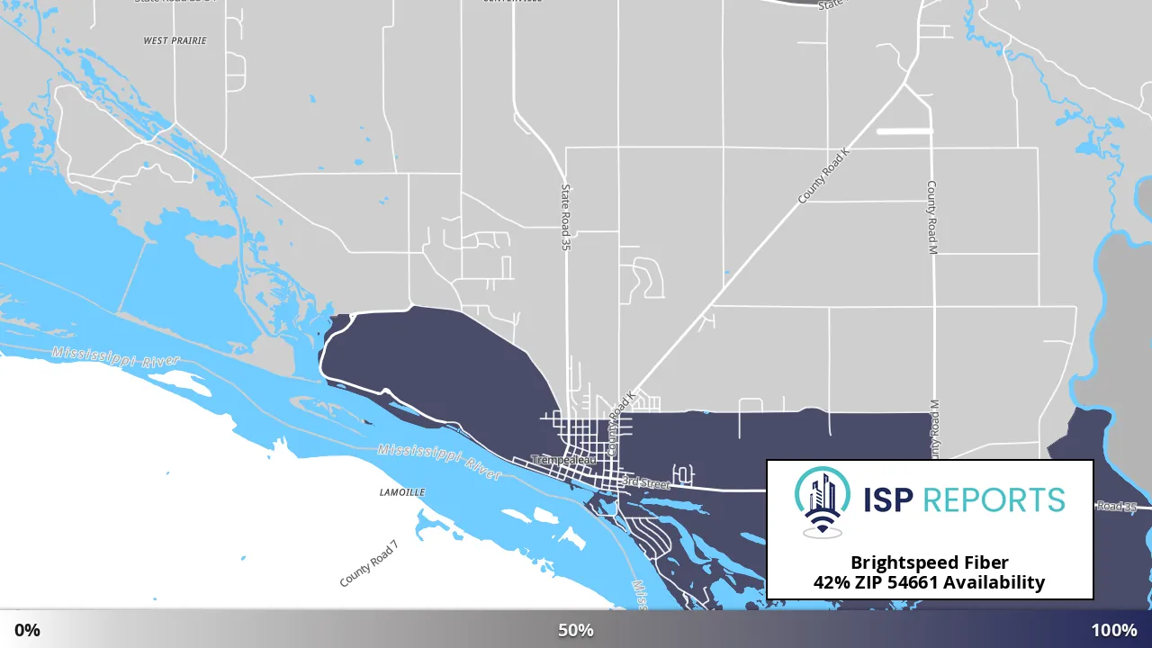 54661, WI map of internet availability