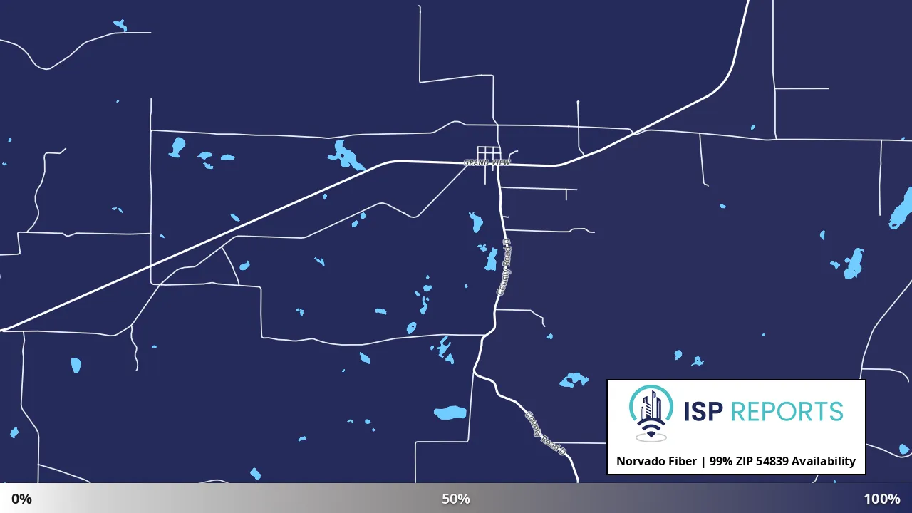 54839, WI map of internet availability