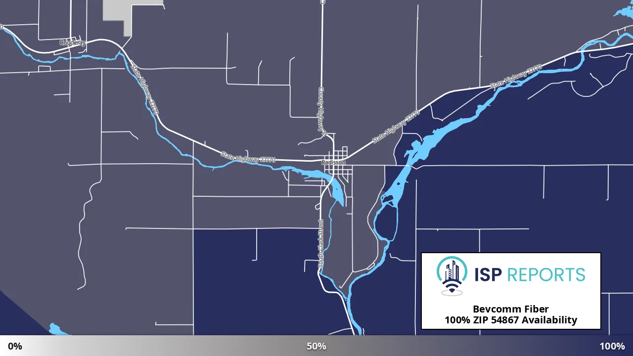 54867, WI map of internet availability