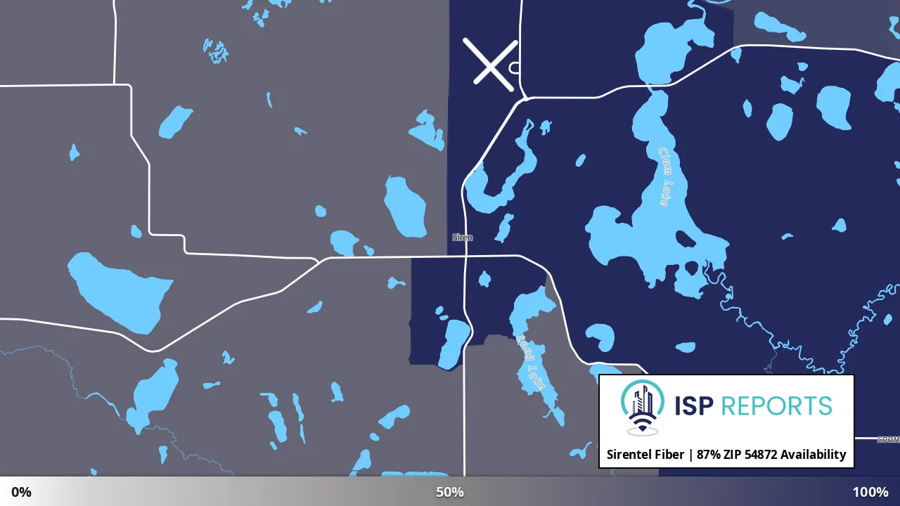54872, WI map of internet availability