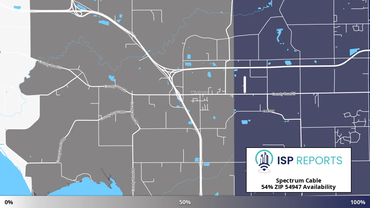 54947, WI map of internet availability