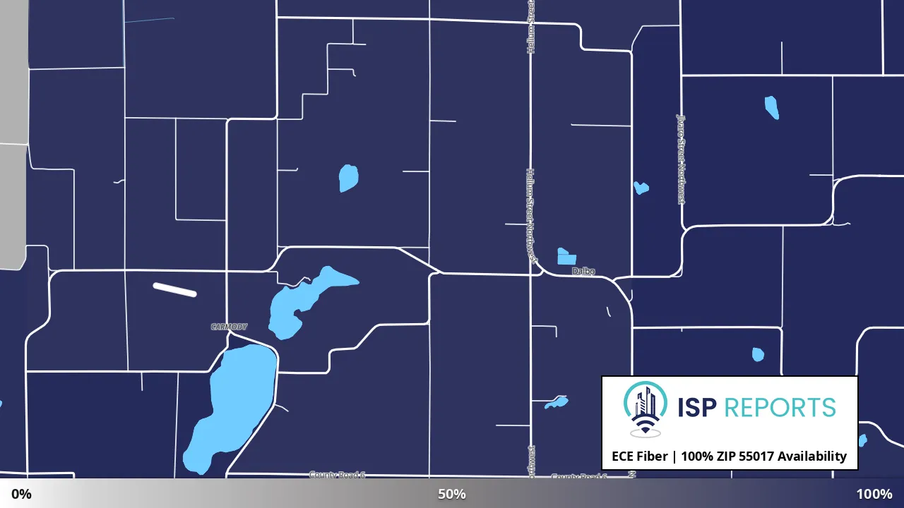 55017, MN map of internet availability