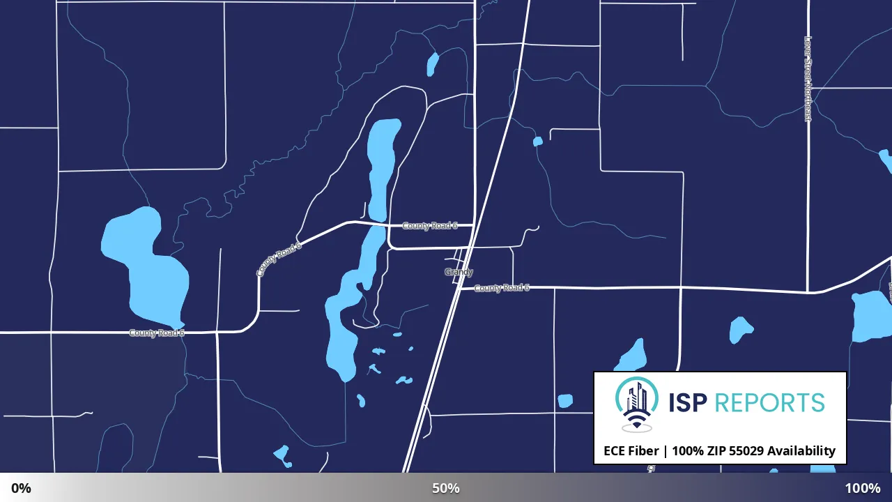 55029, MN map of internet availability