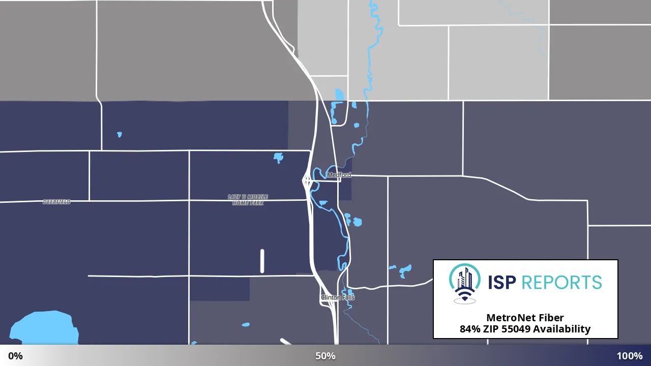 55049, MN map of internet availability
