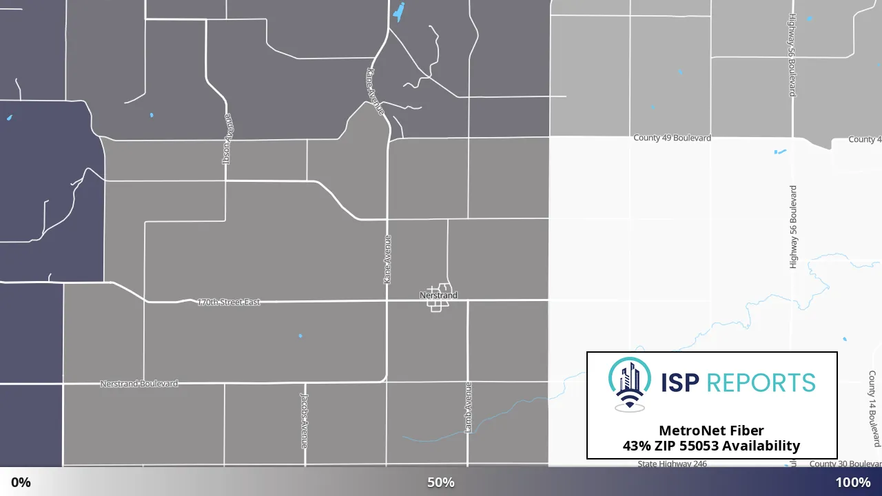 55053, MN map of internet availability