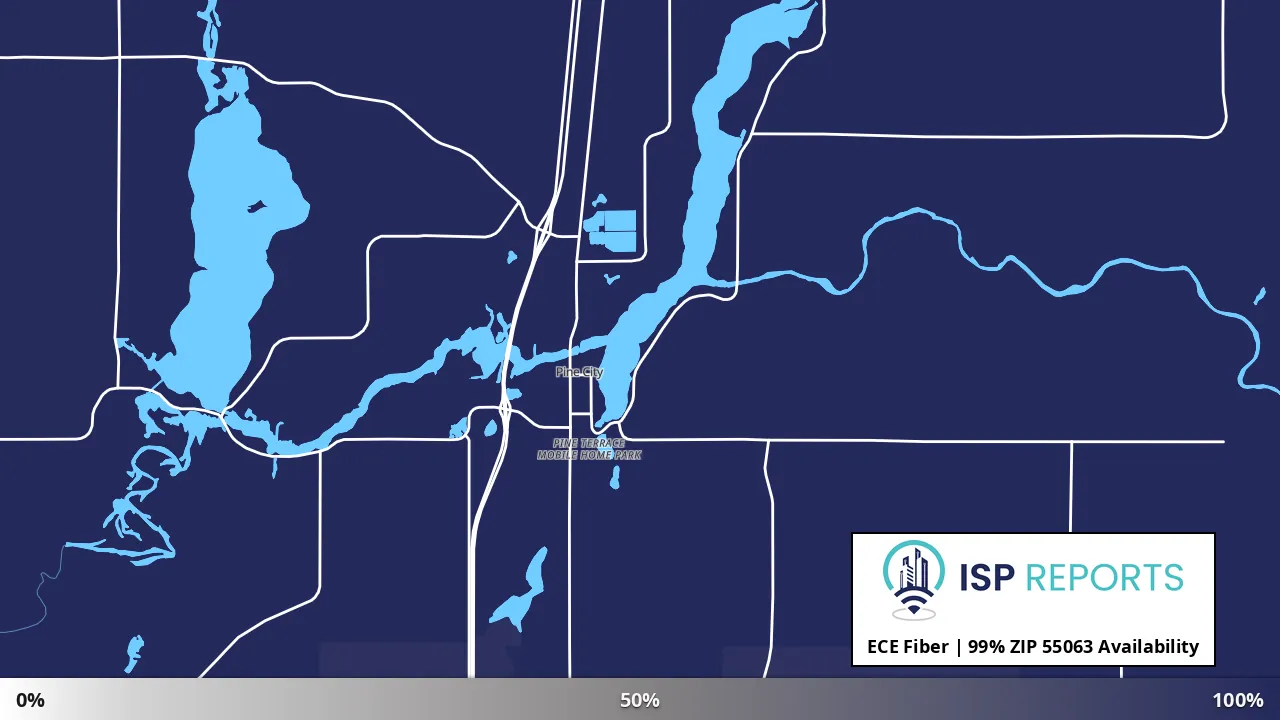 55063, MN map of internet availability