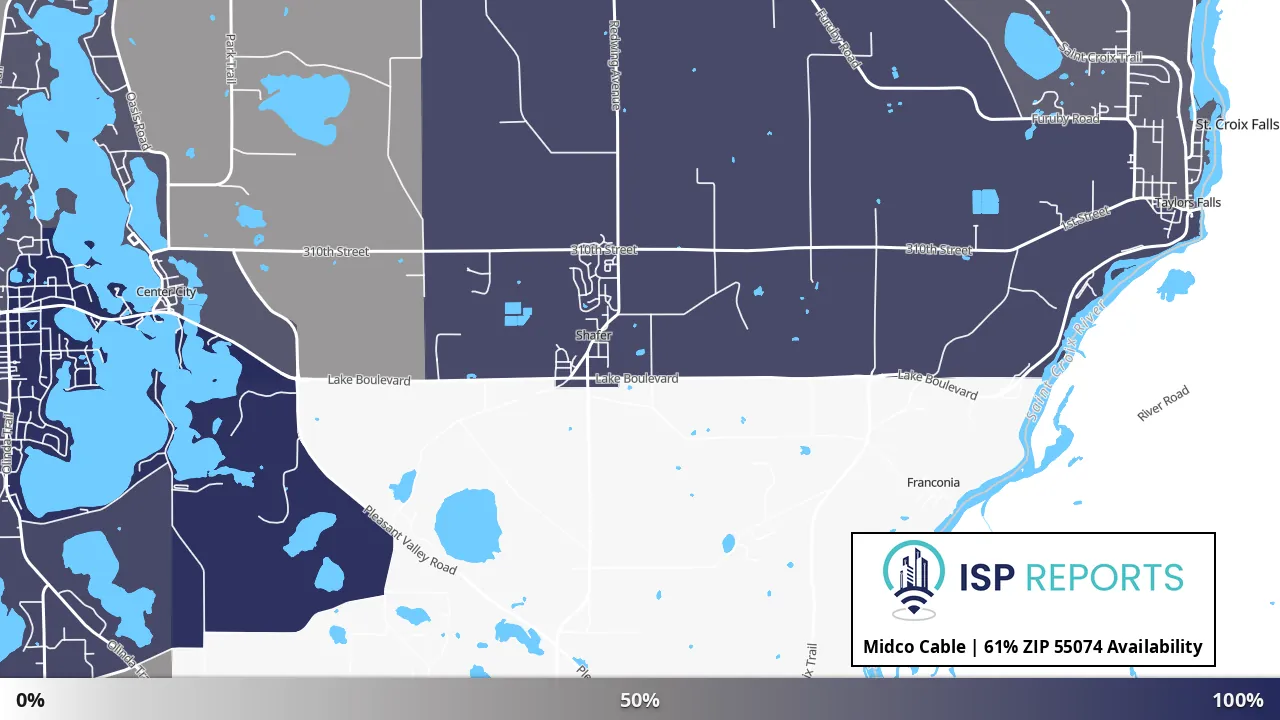 55074, MN map of internet availability
