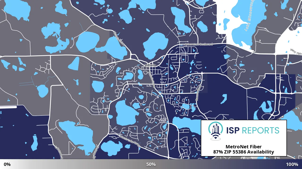 55386, MN map of internet availability