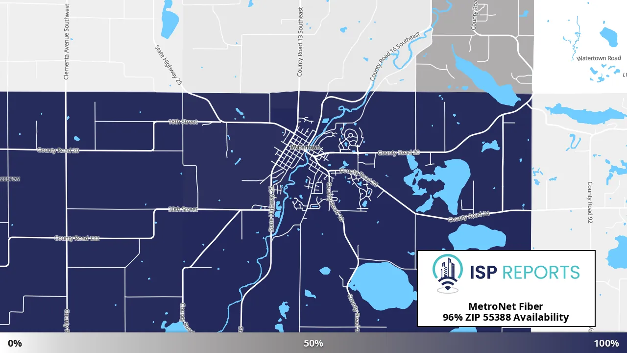 55388, MN map of internet availability