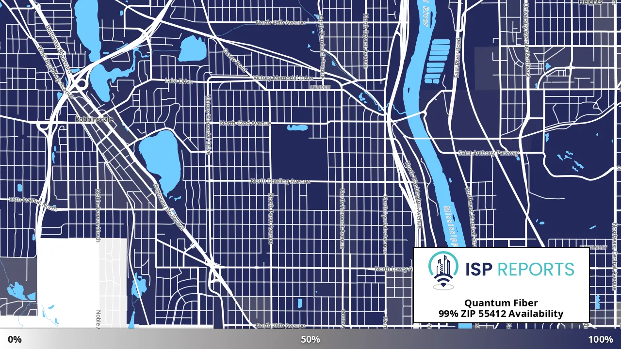 55412, MN map of internet availability