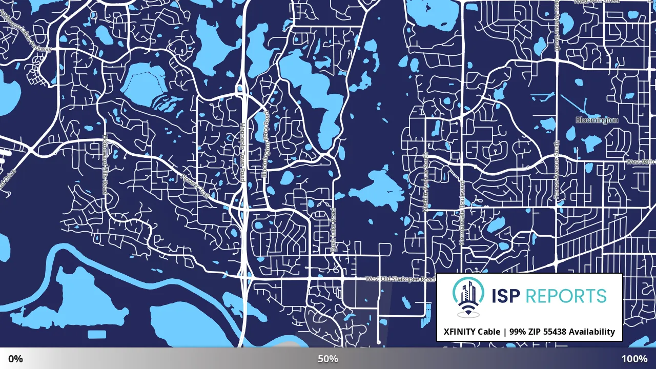 55438, MN map of internet availability