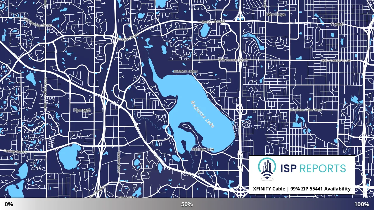 55441, MN map of internet availability