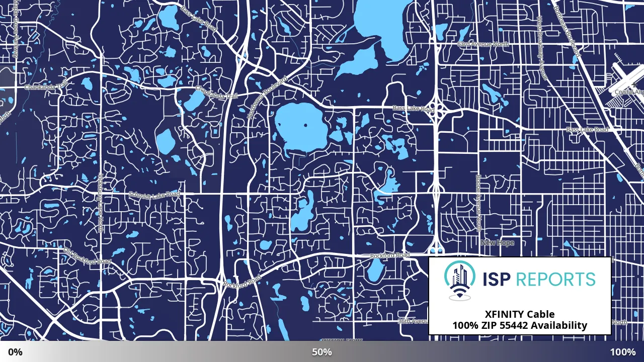 55442, MN map of internet availability