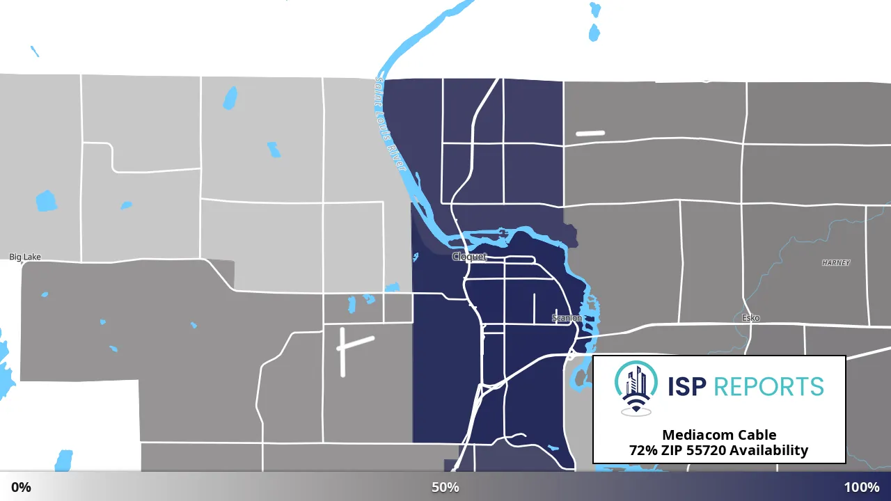 55720, MN map of internet availability