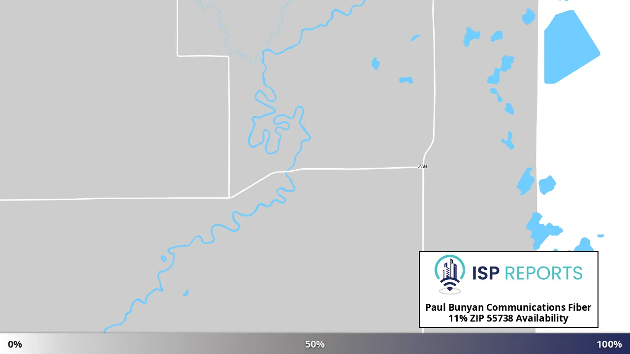 55738, MN map of internet availability