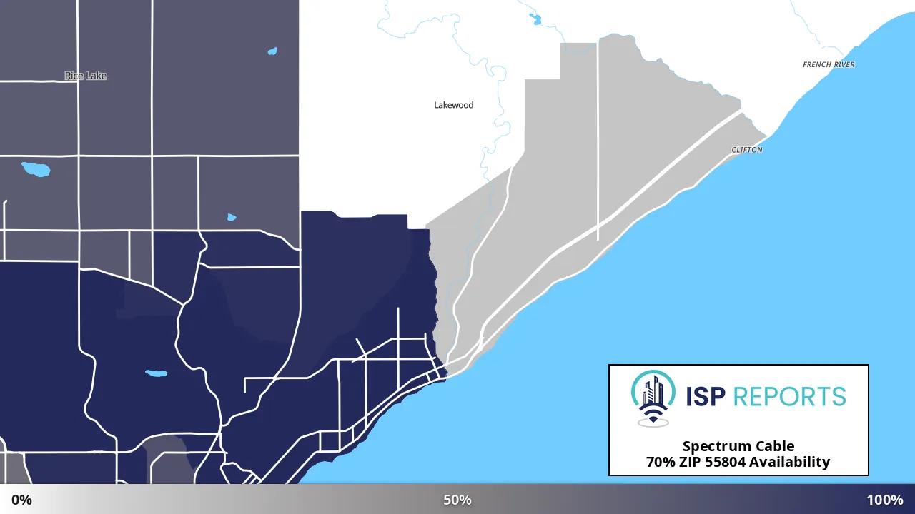 55804, MN map of internet availability
