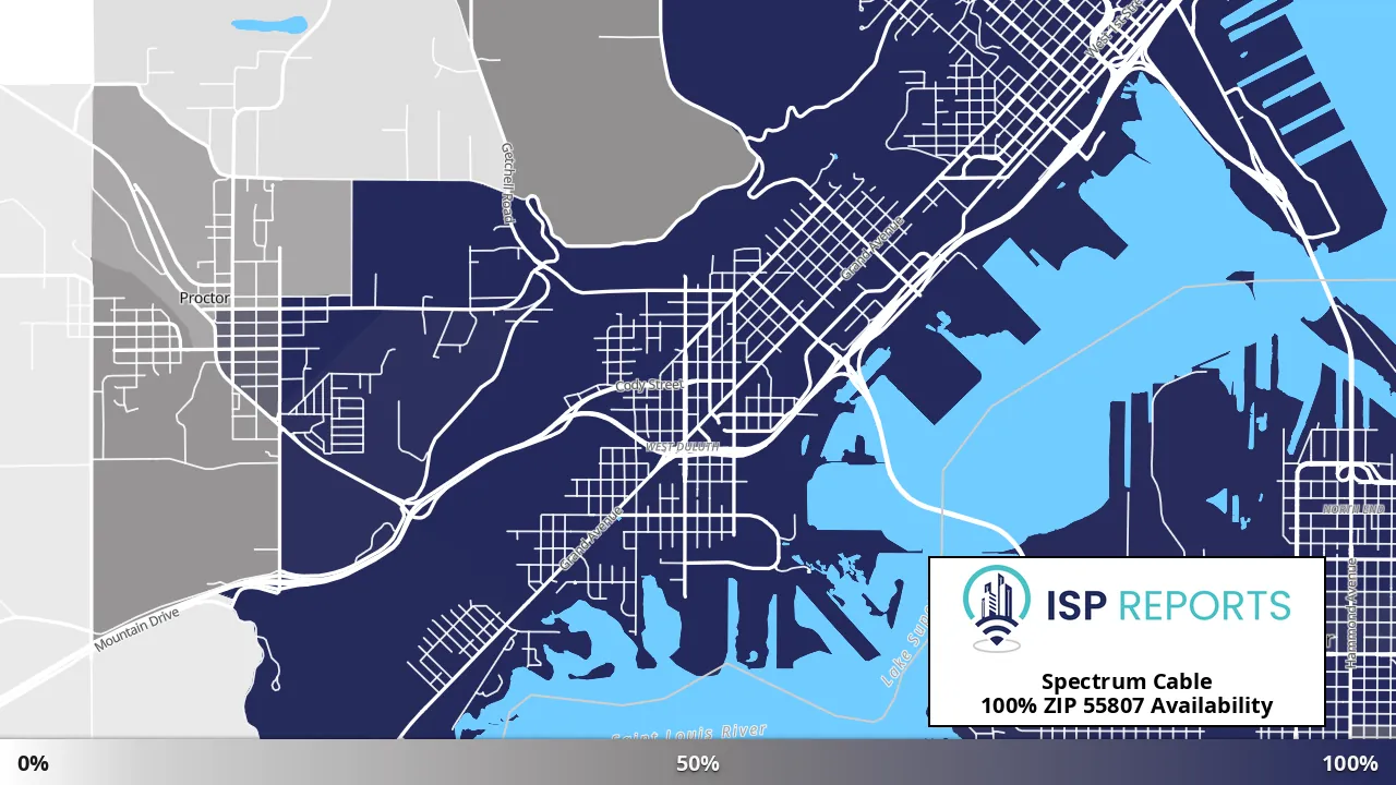 55807, MN map of internet availability