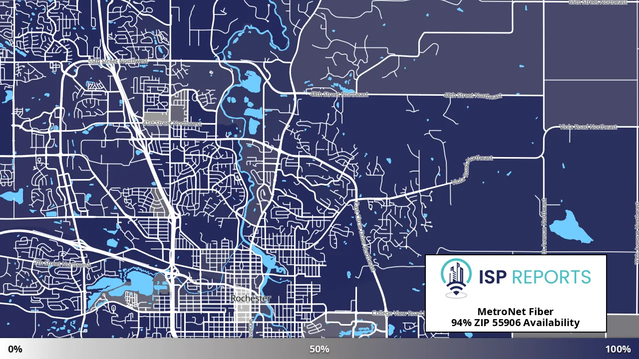 55906, MN map of internet availability
