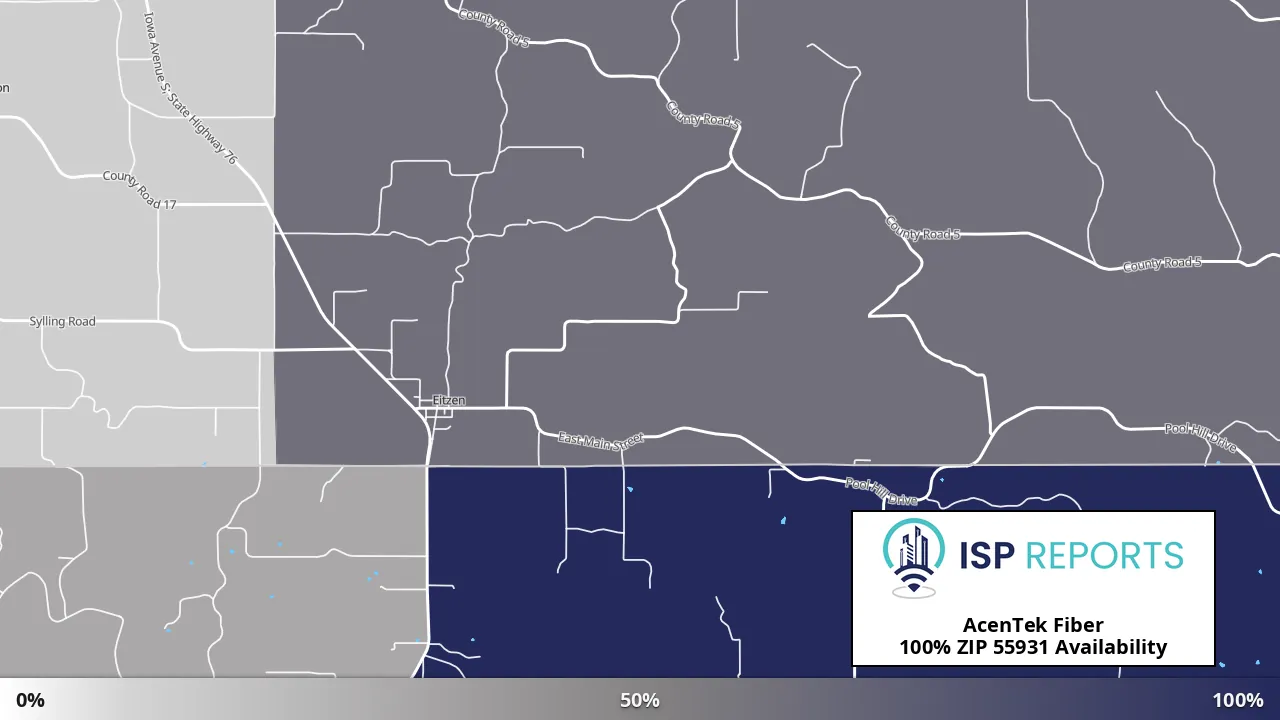 55931, MN map of internet availability