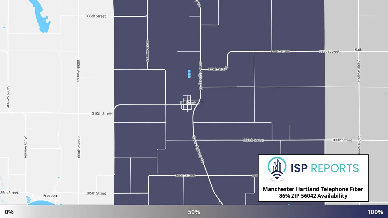 56042, MN map of internet availability