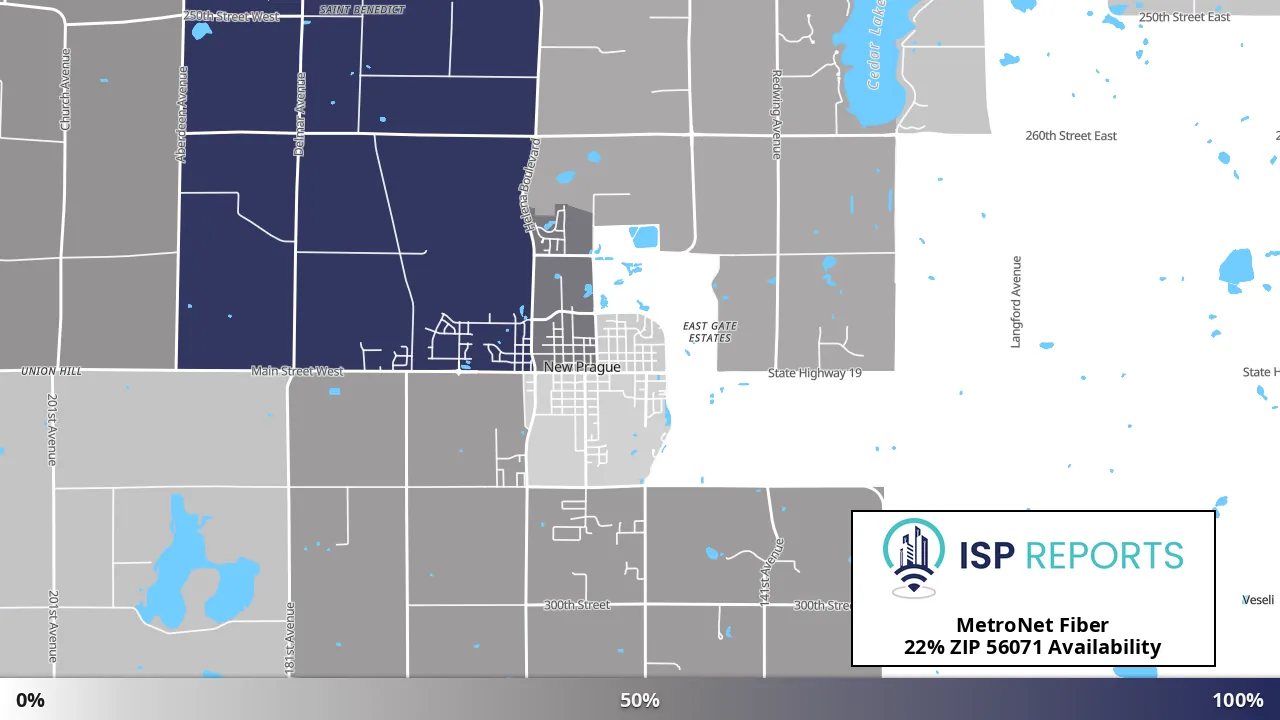56071, MN map of internet availability