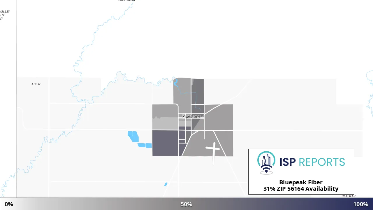 56164, MN map of internet availability