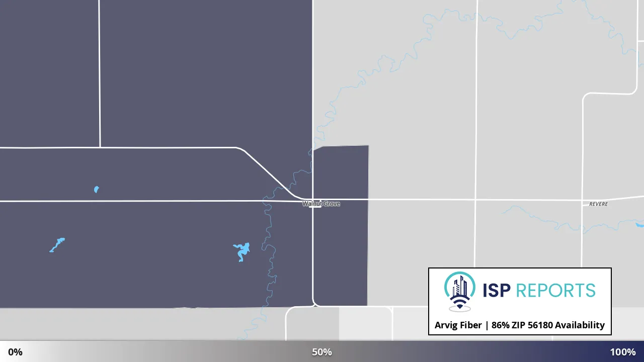 56180, MN map of internet availability