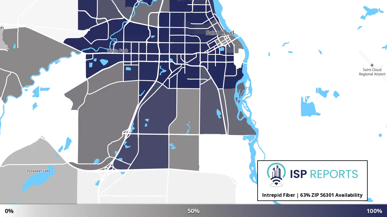 56301, MN map of internet availability