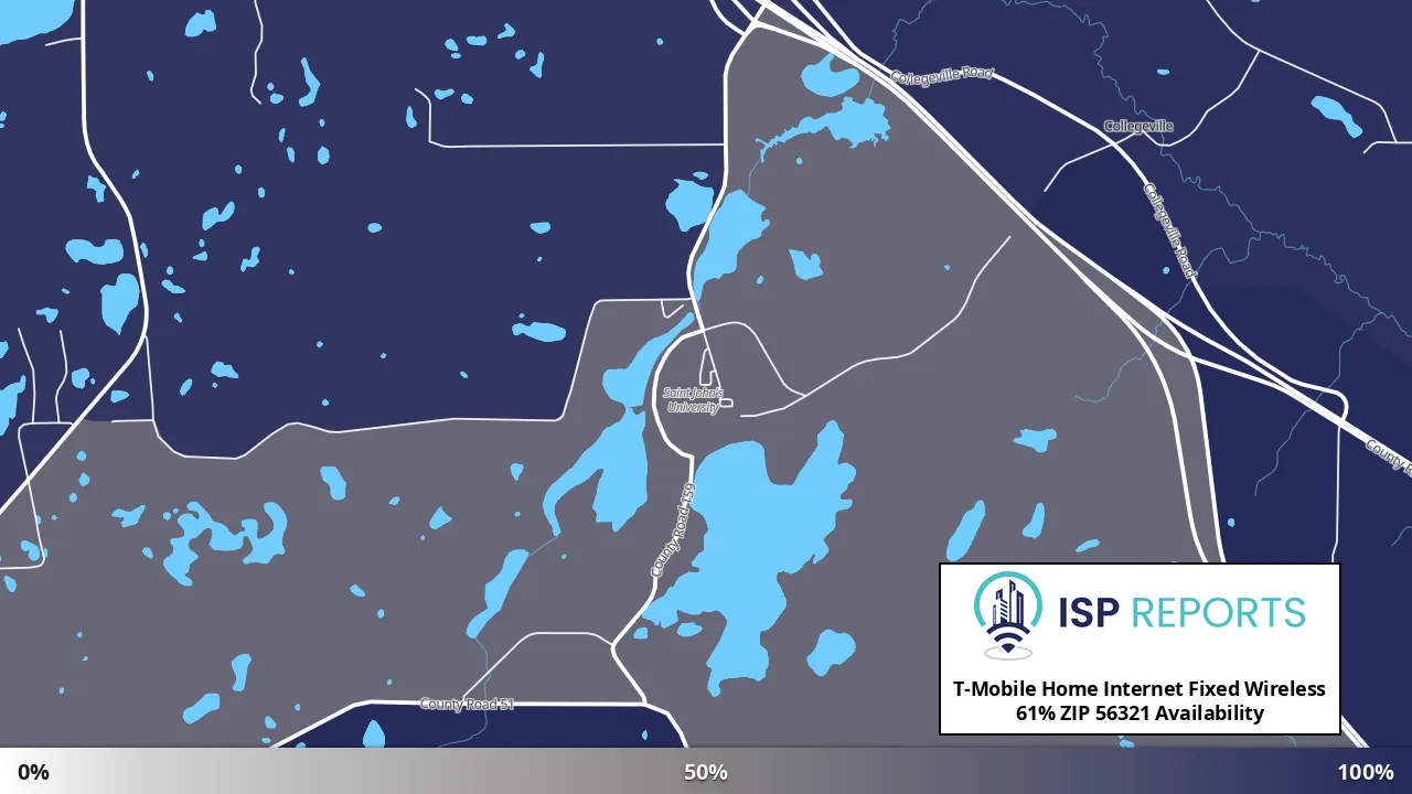 56321, MN map of internet availability