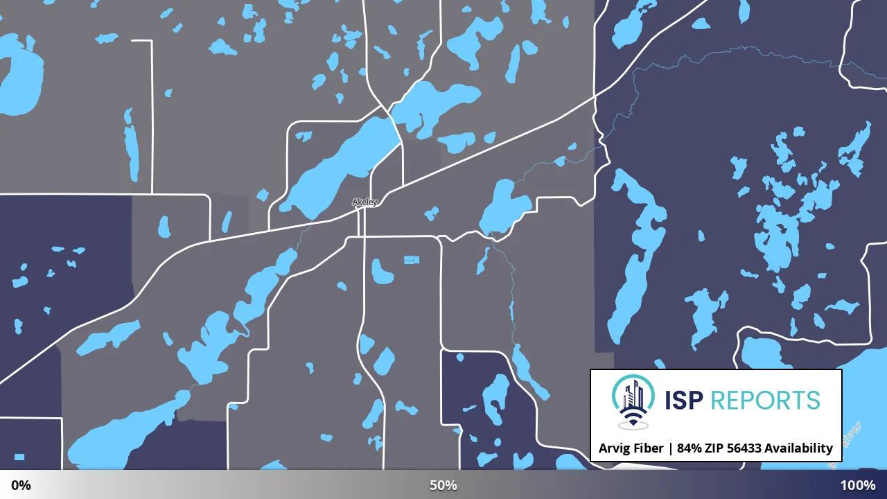56433, MN map of internet availability