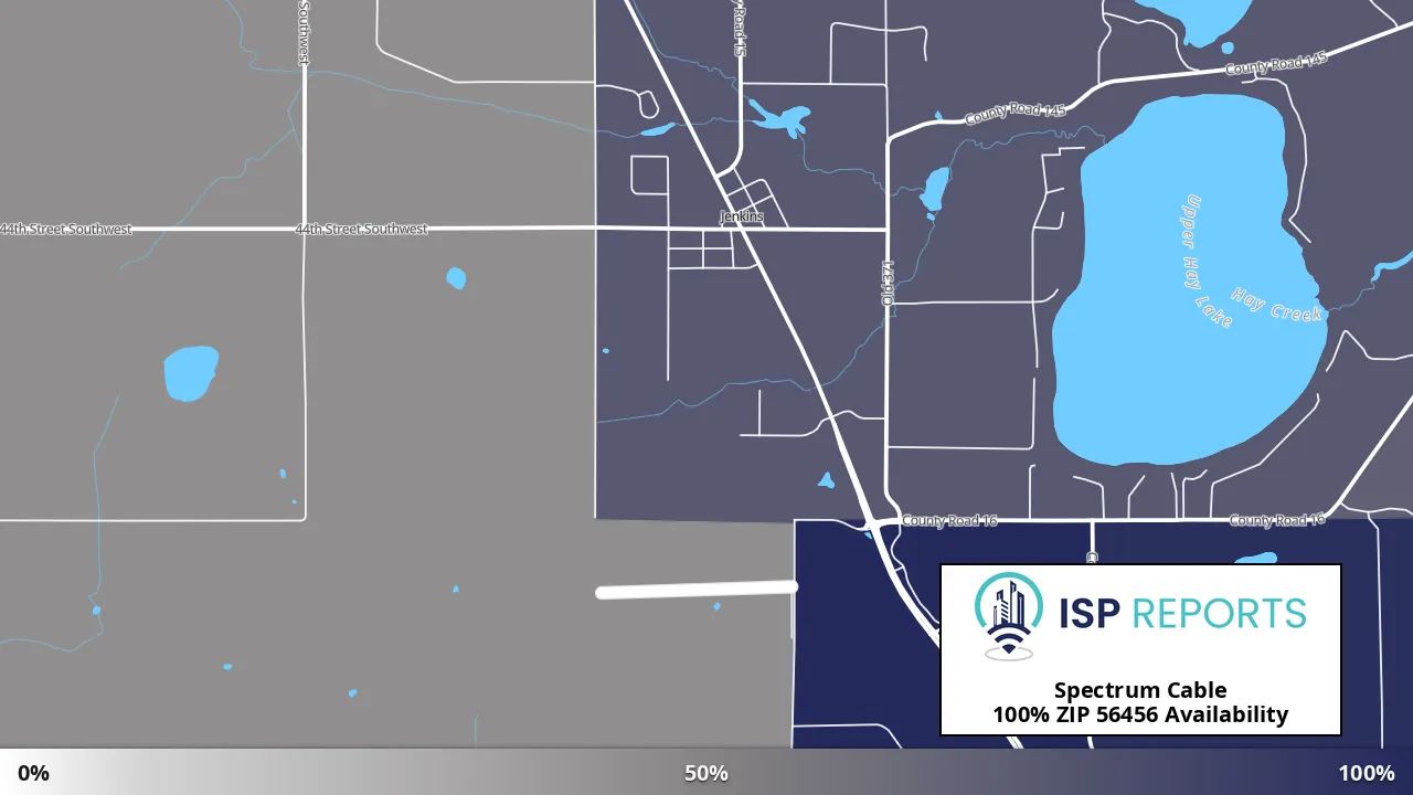 56456, MN map of internet availability