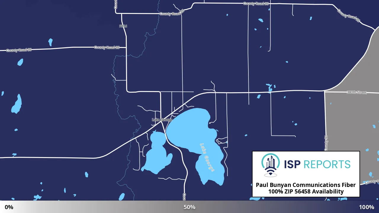 56458, MN map of internet availability