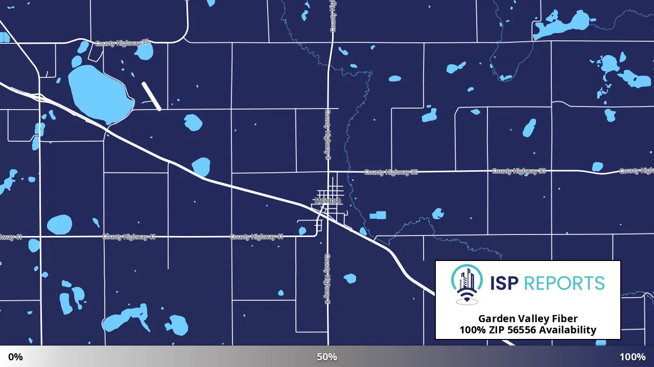 56556, MN map of internet availability