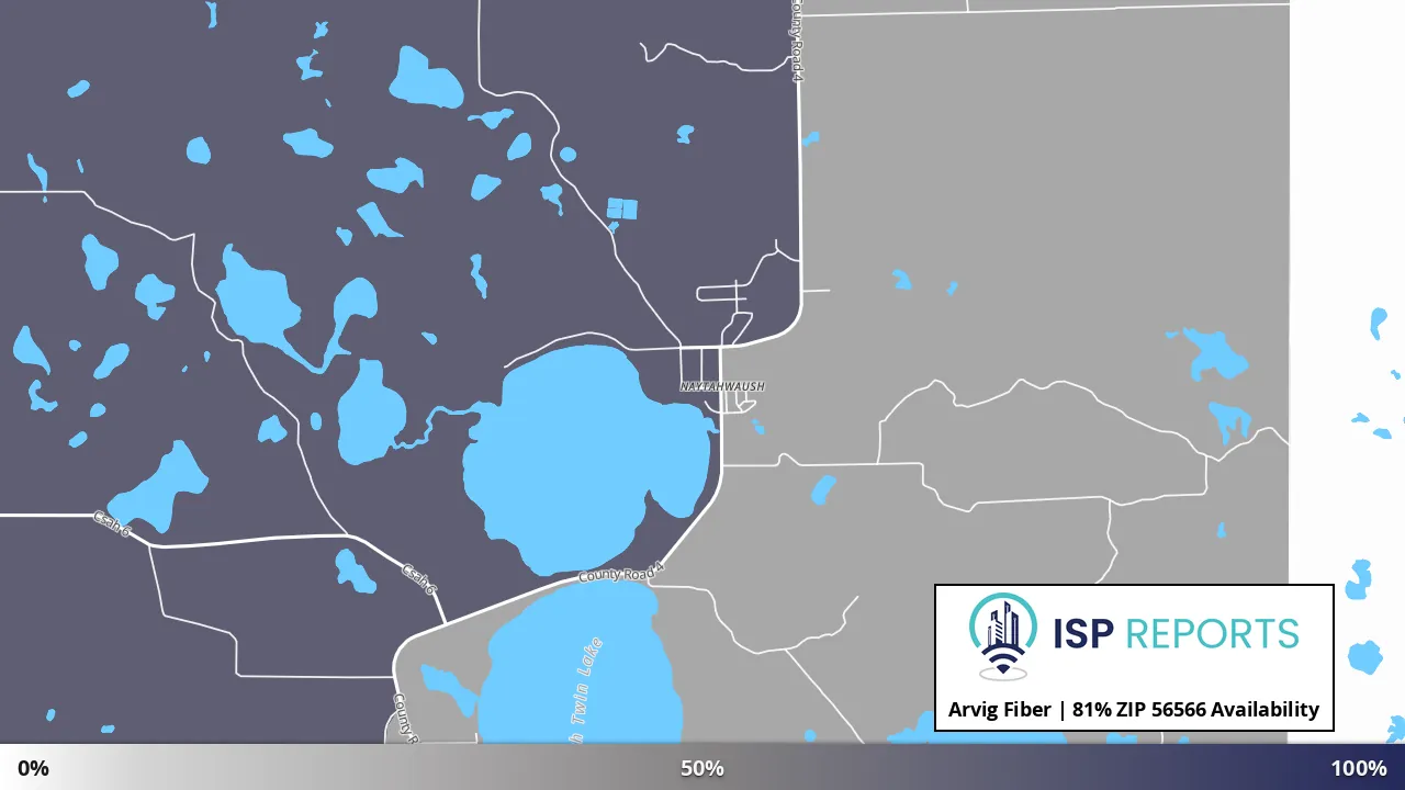 56566, MN map of internet availability