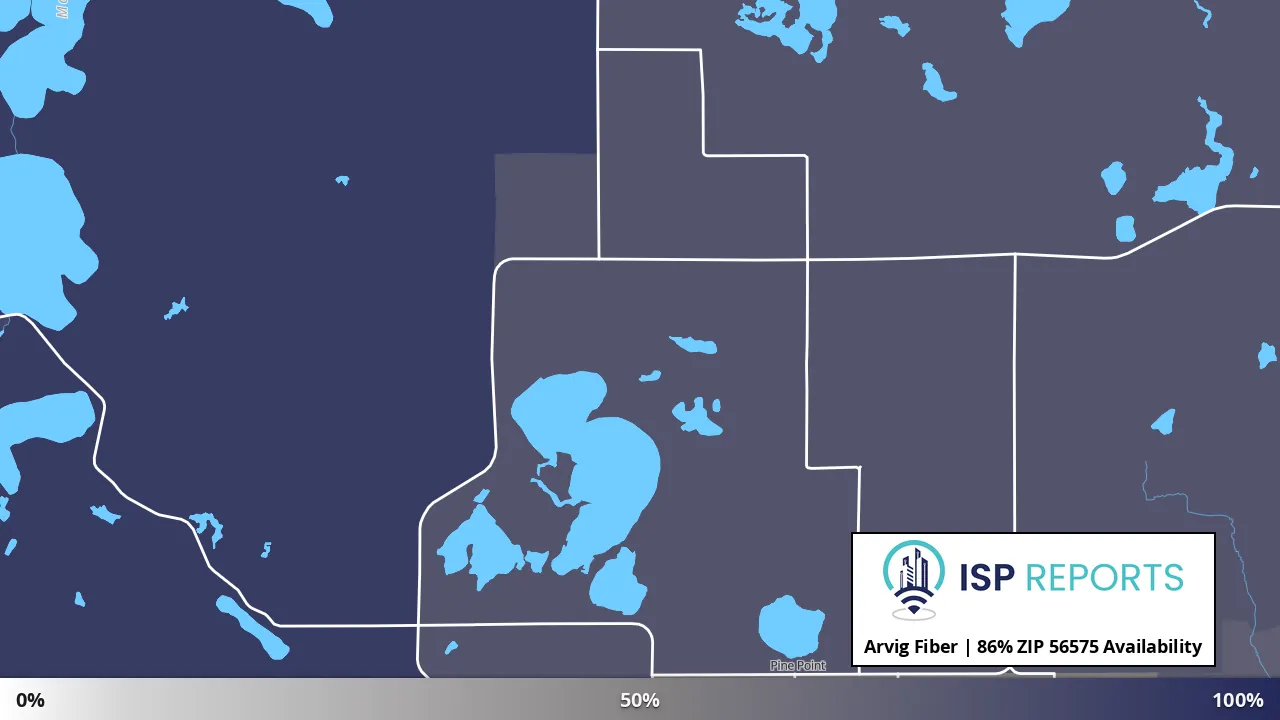 56575, MN map of internet availability