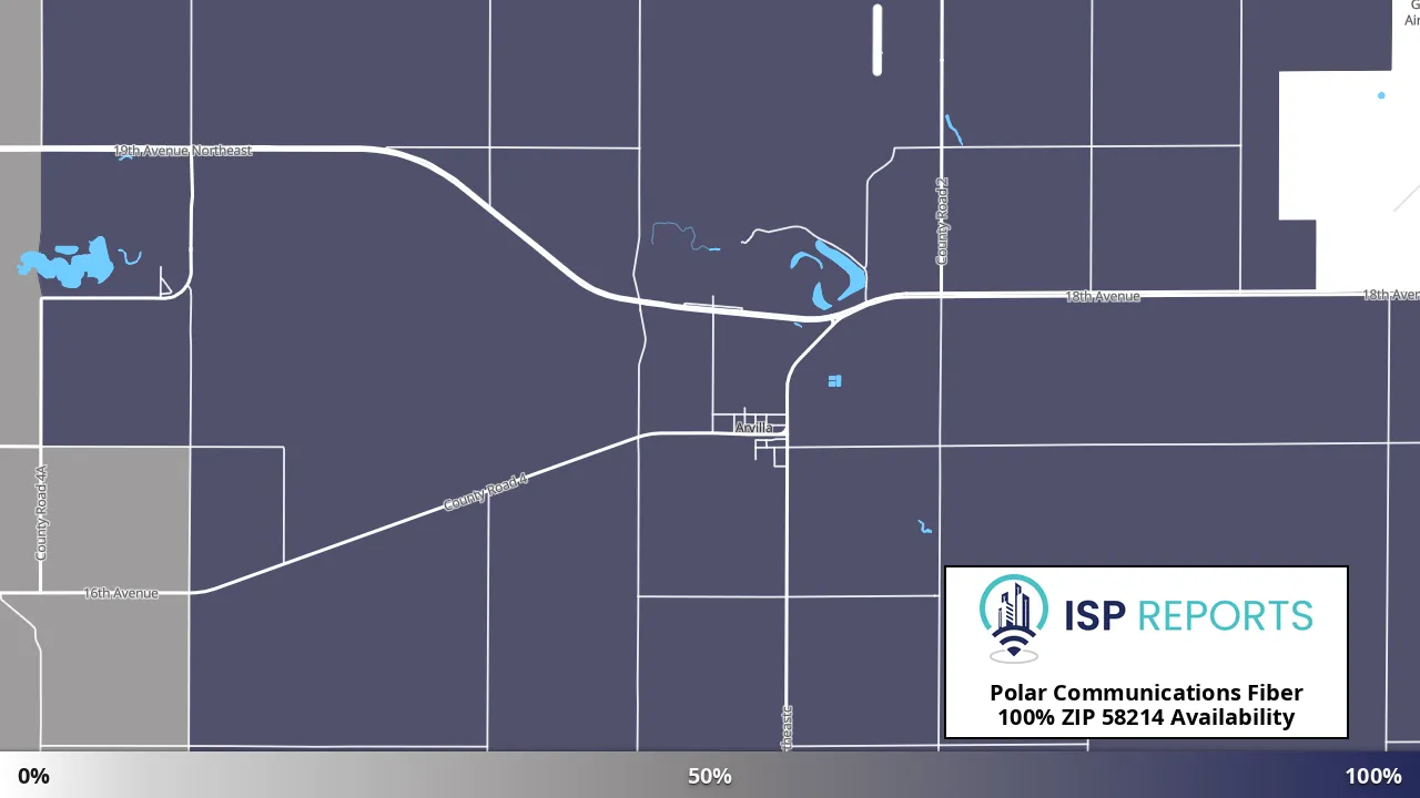 58214, ND map of internet availability