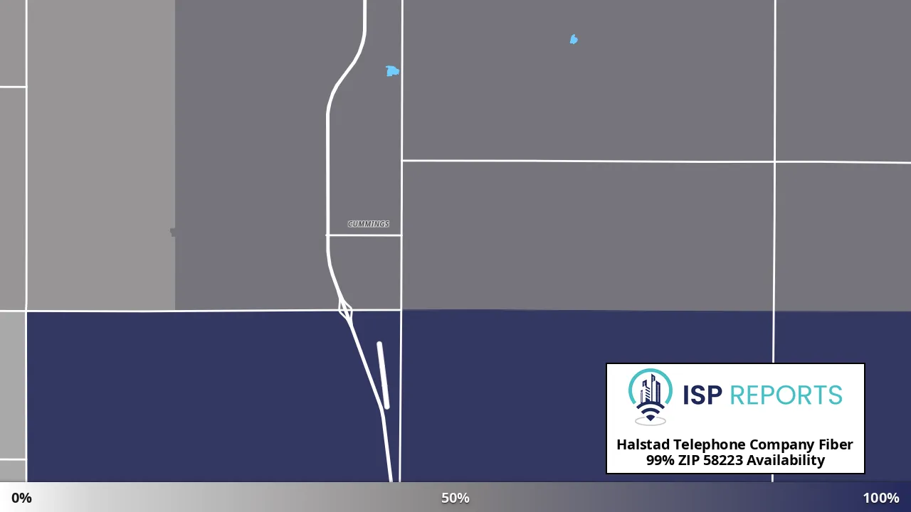 58223, ND map of internet availability