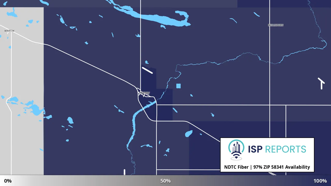 58341, ND map of internet availability
