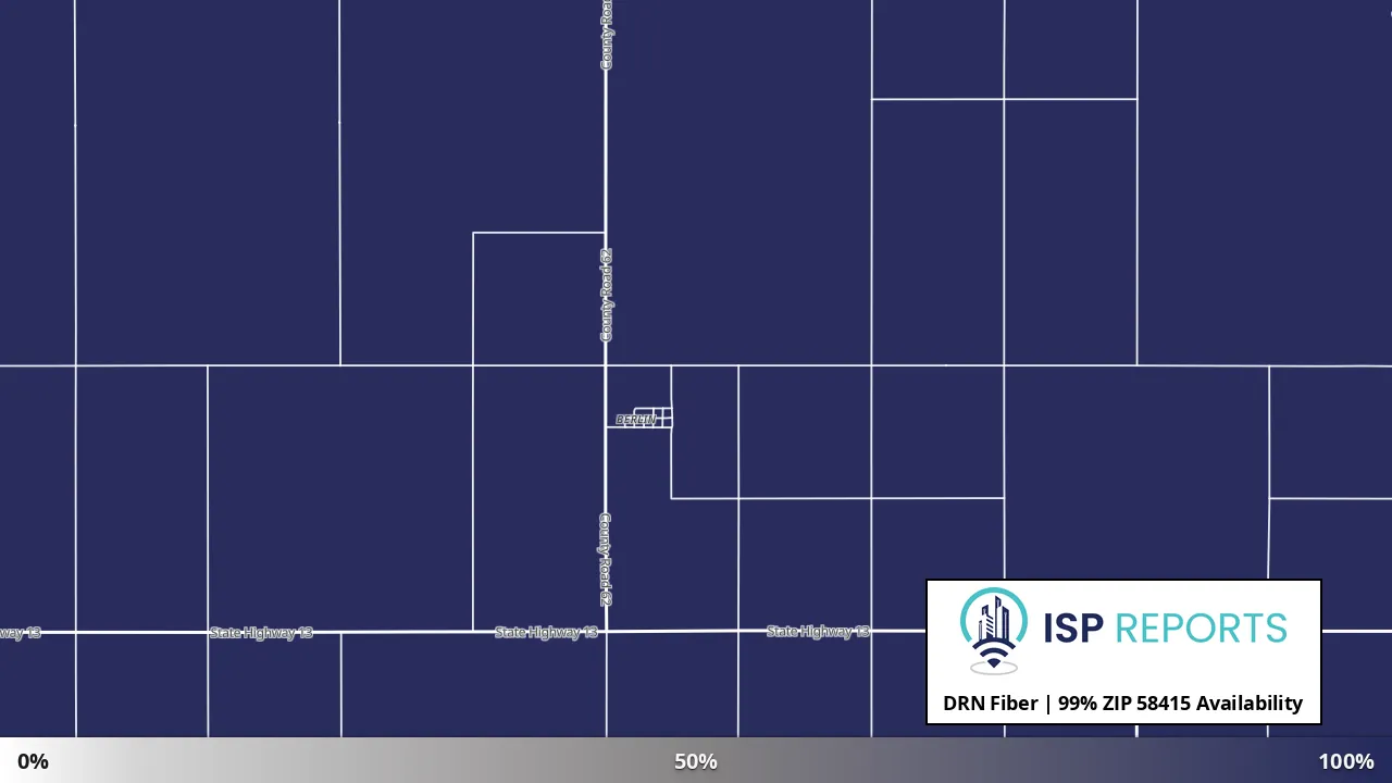 58415, ND map of internet availability