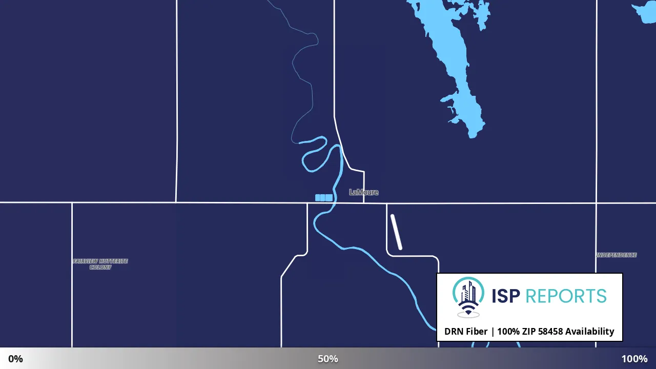 58458, ND map of internet availability