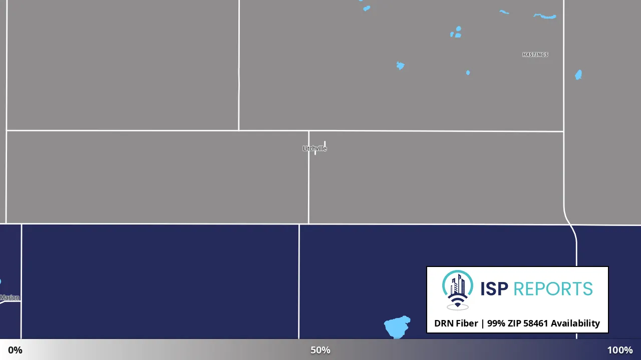58461, ND map of internet availability