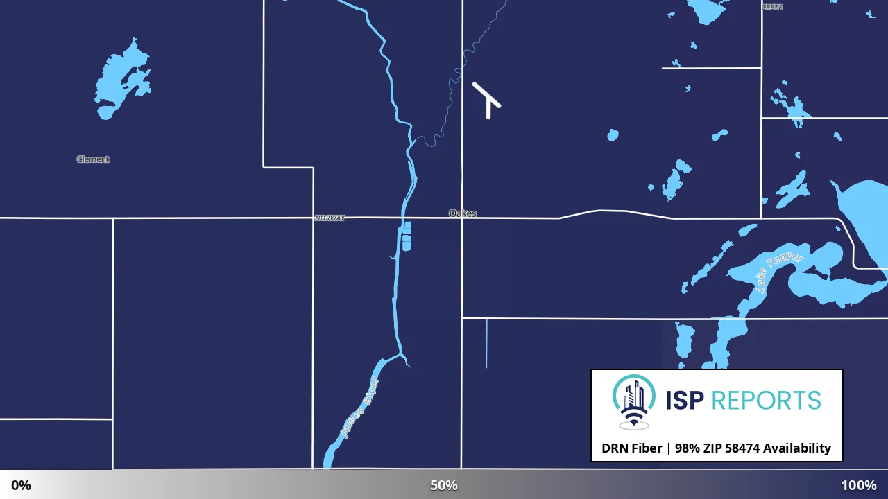 58474, ND map of internet availability