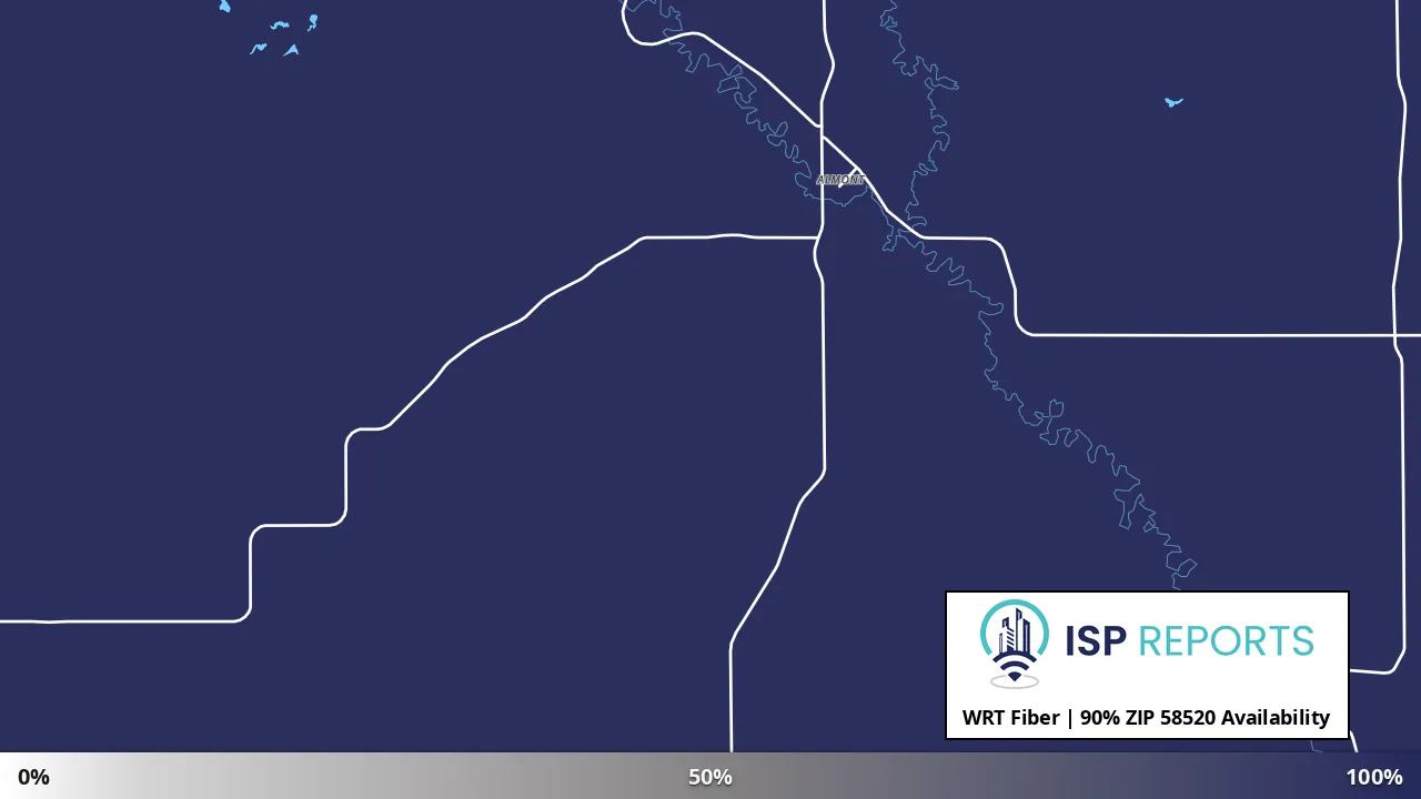 58520, ND map of internet availability