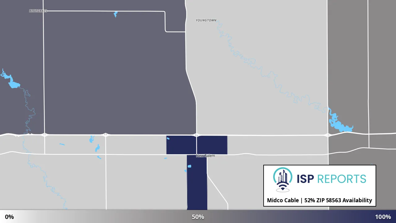 58563, ND map of internet availability