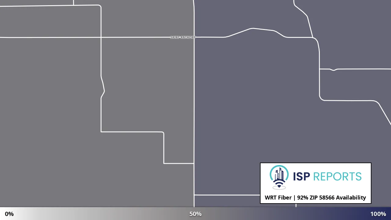 58566, ND map of internet availability